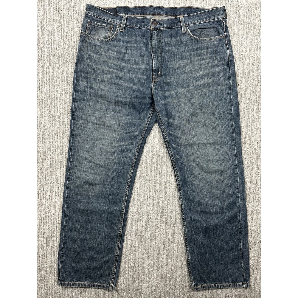 Levi's 559 Jeans Mens 42x32 (fits 44x32) Blue Medium Wash Relaxed Straight Denim